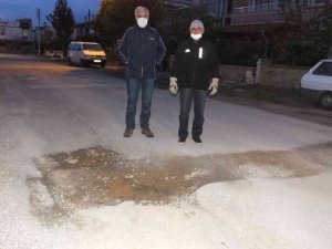 Burhaniye’de doğalgaz kazısında bozulan yollar tepkiye neden oldu