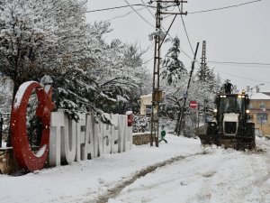 Tufanbeyli’de karla mücadele