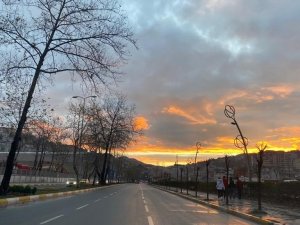 Zonguldaklılar güne gökkuşağı ile uyandı