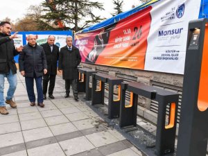 Başkentte bisiklet şarj istasyonları kurulmaya başlandı