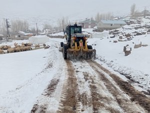 Van Büyükşehir Belediyesinden karla mücadele çalışması