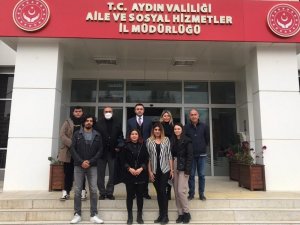 ADÜ Davutlar MYO heyeti, Aydın Aile ve Sosyal Hizmetler Müdürü Turan ile görüştü