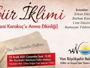 Van’da Sezai Karakoç anısına şiir etkinliği düzenleniyor