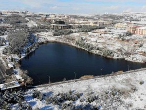 Saklıgöl’de kar güzelliği