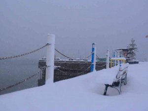 Tatvan’da kartpostallık kar manzaraları