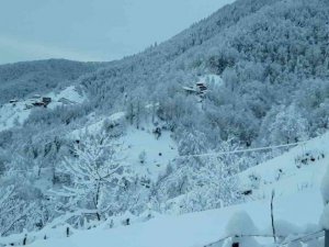 Rize’de kar yağışı nedeniyle 283 köy yolu ulaşıma kapandı