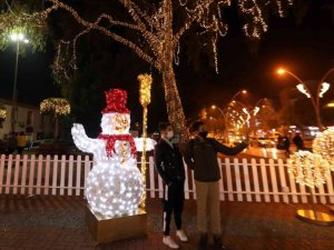 Manavgat, yeni yıl  öncesi ışıl ışıl