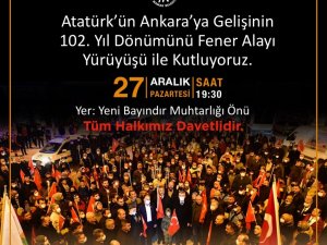 Mamak’ta Atatürk’ün Ankara’ya gelişi kutlanacak