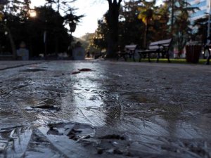 Samsun’da ayaz dondurdu