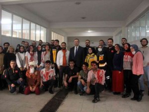 112 personelinden gerçeği aratmayan tatbikat