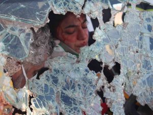 Dondurucu soğukta sağlık personeli ve üniversitesi öğrencilerden gerçeği aratmayan tatbikat