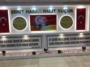 Elazığ’da şehidin adını taşıyan okulda, şehit için köşe yapıldı