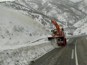Yüksekova’da kar temizleme çalışması karayollarına emanet