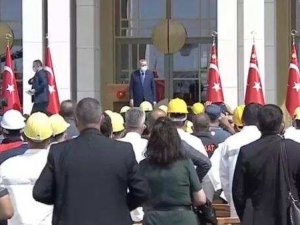 Cumhurbaşkanı Erdoğan işçilerle buluştu
