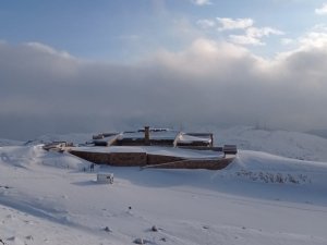 Nemrut Dağı buz tuttu