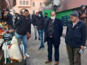 Elazığ’da 60 kiloluk dev turna balığı yakalandı