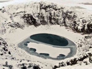 Zara’nın gölleri buz tuttu, ortaya bu manzaralar çıktı