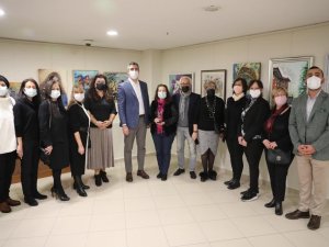 Başkan Gökhan Yüksel ‘Yeni Yıla Merhaba’ Sergisi’nin açılışını yaptı