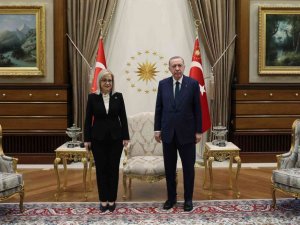 Cumhurbaşkanı Erdoğan, Arnavutluk Meclis  Başkanı Nikolla’yı kabul etti