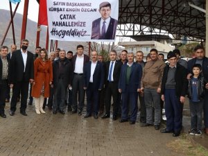 Başkan Özcan, keşkek hayrına katıldı