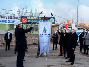 Dargeçit doğalgaza kavuştu