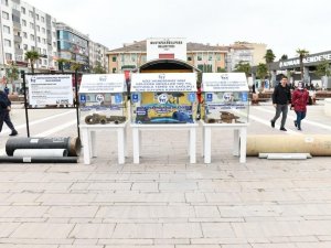 Tarihî eser sergisi değil, paslı şebeke sergisi