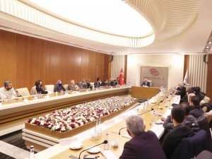 ATO Başkanı Baran, ATO üyesi kamu müteahhitleri ile bir araya geldi