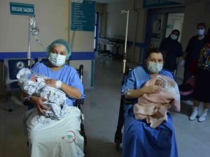 Ordu’da yeni yılın ilk bebekleri Masal Duru ve Yaşar Aras oldu