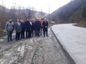 Gümeli’deki yol çalışmalarında sona gelindi