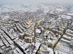 Gümüşhane’de karla gelen güzellik