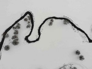 Güzeldere Vadisi’nden kartpostallık kış manzaraları