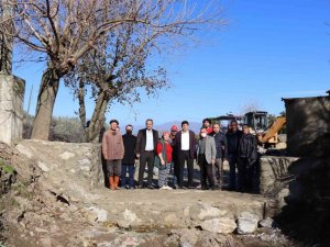 Başkan Özcan’dan Mescitli’deki çalışmaları yerinde inceledi