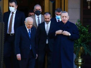 Cumhurbaşkanı Erdoğan ile MHP lideri Bahçeli’nin görüşmesi sona erdi