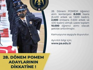 28. Dönem POMEM öğrenci alım kontenjanı artırıldı