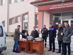 Hisarcık Belediyesi’nden MYO öğrencilerine çorba ikramı