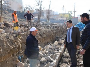 Kaymakam Tunç, İçkale’de restorasyon çalışmalarını inceledi