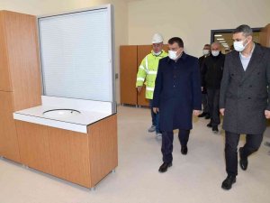 Başkan Gürkan Yeni Devlet Hastanesi inşaatında inceleme yaptı