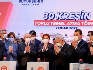Kılıçdaroğlu ve Akşener Bağcılar’da 30 kreşin temel atma törenine katıldı