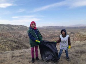 7 yaşındaki Beyza’dan “Lütfen Kapadokya’mızı kirletmeyin” çağrısı