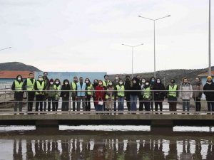 İstanbul’dan gelen üniversite öğrencileri, Aydın Büyükşehir’in arıtma tesisini gezdi