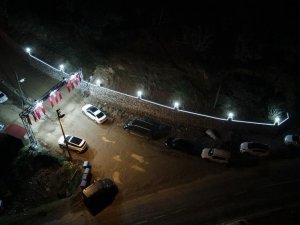Nazilli Belediyesi, Dereköy Çayı’nı ışıklandırdı