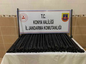 Konya’da kargoyla Hakkari’ye gönderilen 100 adet av tüfeği namlusu ele geçirildi