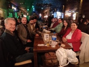 Aydınlı gazeteciler düzenlenen gecede stres attı