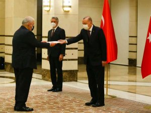 Cumhurbaşkanı Erdoğan, Yunanistan Büyükelçisi Lazaris’i kabul etti