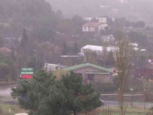 İstanbul’da beklenen kar, Aydos Ormanına yağdı