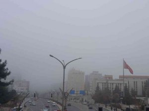 Mardin’de gece başlayan sis etkisini sürdürüyor
