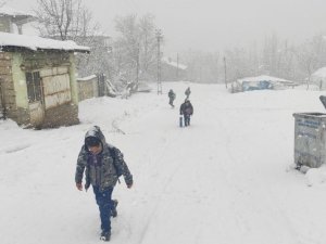 Gevaş’ta kar tatili