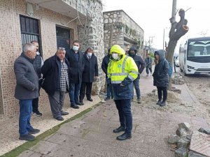 Ulutepe Caddesi’nde incelemelerde bulunuldu