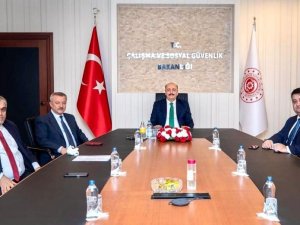 Çalışma Bakanı Bilgin’i ziyaret ettiler