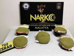 Malatya’da 71 kilo esrar yakalandı